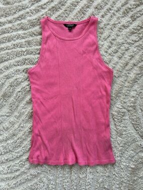 Ralph Lauren Hot Pink Ribbed Tank Top
